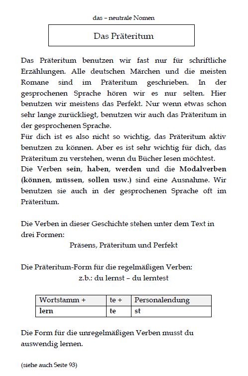 Leseprobe: das - deutsche neutrale Nomen *Die Geschichte hat nur neutrale Nomen (Seite 8)